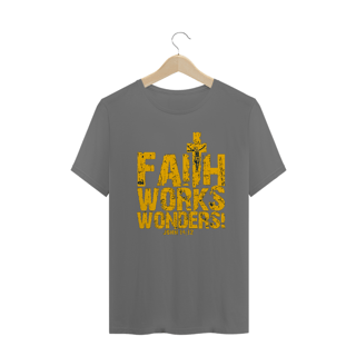Nome do produto Camiseta a Fé Faz Maravilhas