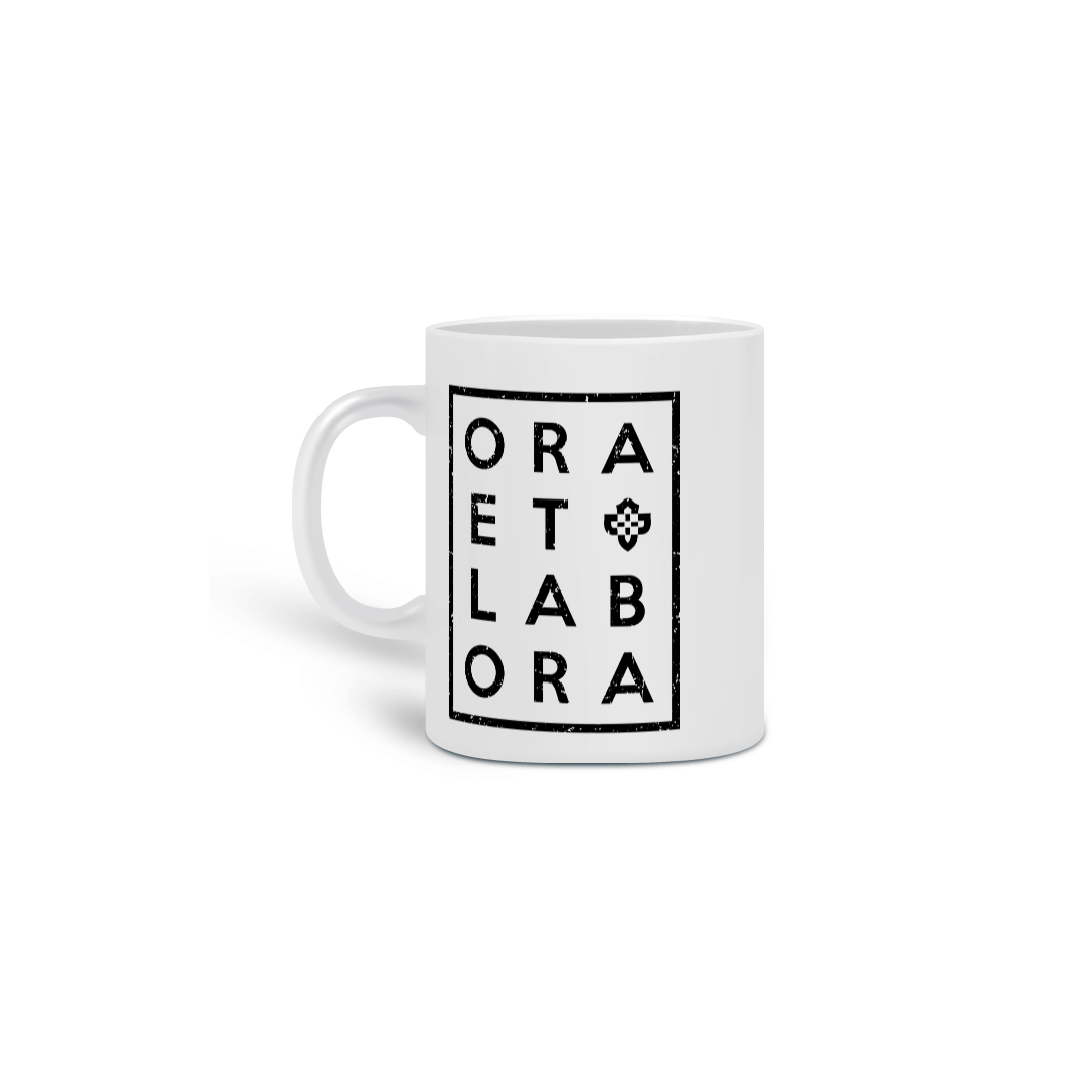 Nome do produto: Caneca Ora Et Labora (Reza e Trabalha)