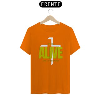 Nome do produto Camiseta Ele está vivo e eu perdoado(a)