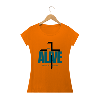 Nome do produto Camiseta Ele está vivo e eu perdoada(o)