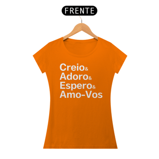 Nome do produto Camiseta Creio & Adoro