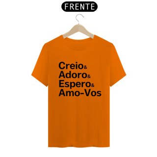 Nome do produto Camiseta Creio & Adoro