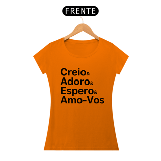 Nome do produto Camiseta Creio & Adoro