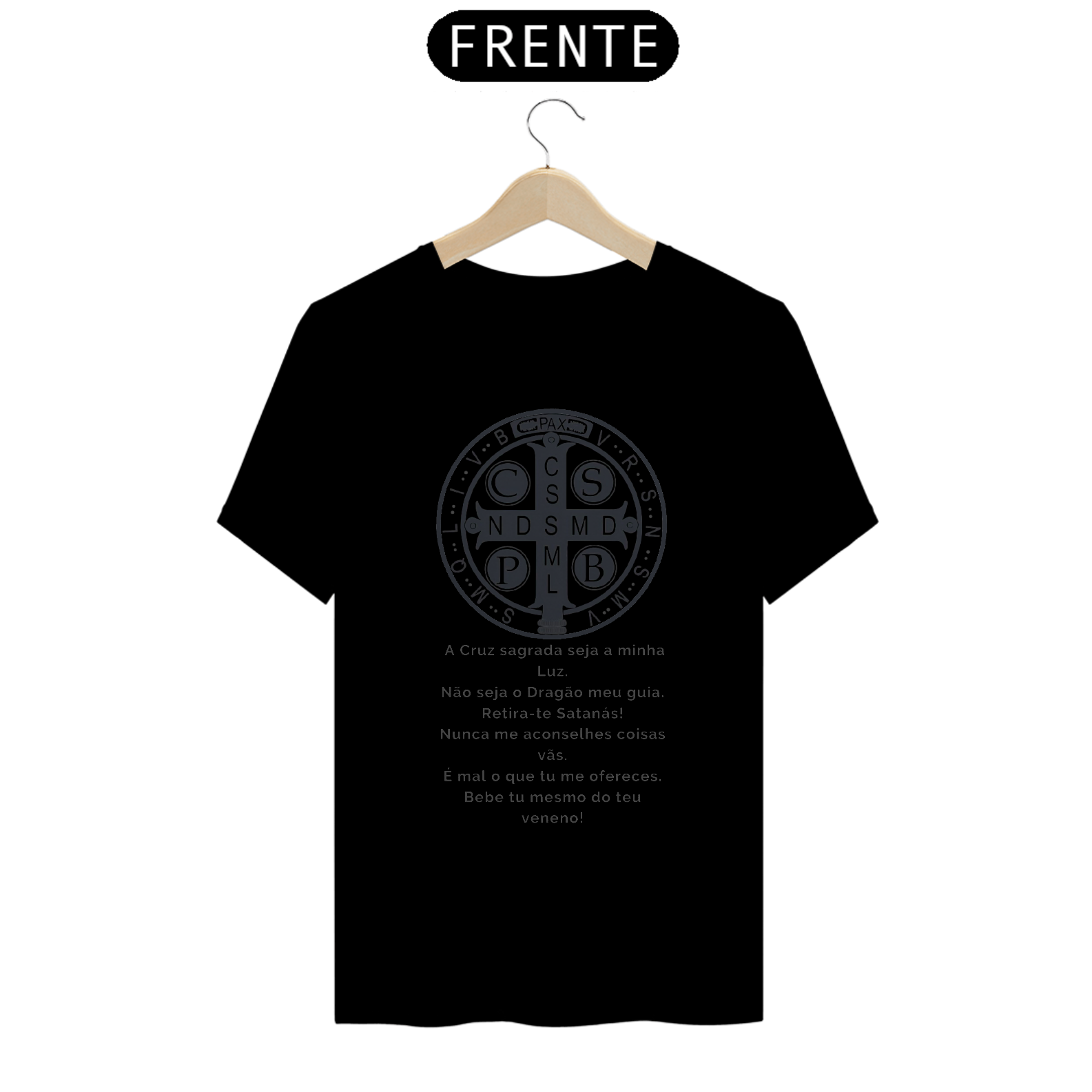 Camiseta Cruz e Oração de São Bento