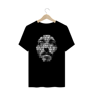 Nome do produto Camiseta Plus Size rosto do Cristo com oração do Pai Nosso