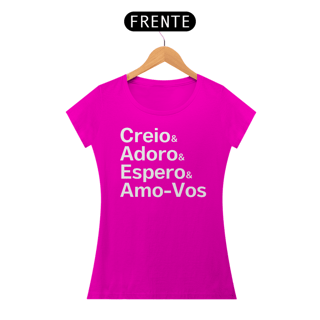 Nome do produto Camiseta Creio & Adoro