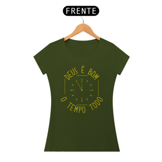Nome do produto Camiseta DEUS É BOM O TEMPO TODO