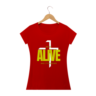 Nome do produto Camiseta Ele está vivo e eu perdoada(o)
