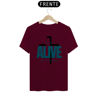 Nome do produto Camiseta Ele está vivo e eu perdoado(a)