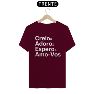 Nome do produto Camiseta Creio & Adoro