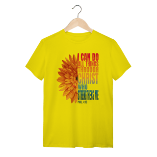 Nome do produto Camiseta TUDO POSSO NAQUELE QUE ME FORTALECE - Filipenses 4:13