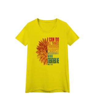 Nome do produto Camiseta TUDO POSSO NAQUELE QUE ME FORTALECE - Filipenses 4:13