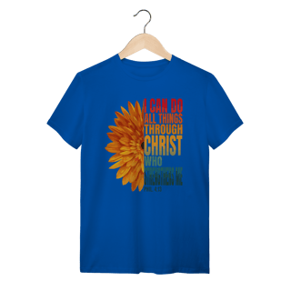 Nome do produto Camiseta TUDO POSSO NAQUELE QUE ME FORTALECE - Filipenses 4:13