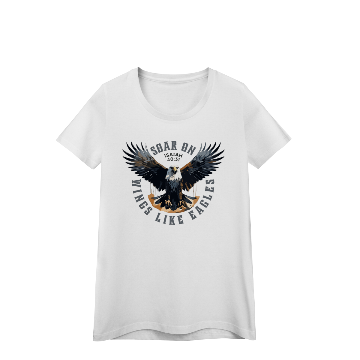 Camiseta feminina COMO AS ÁGUIAS - Isaias 40:31