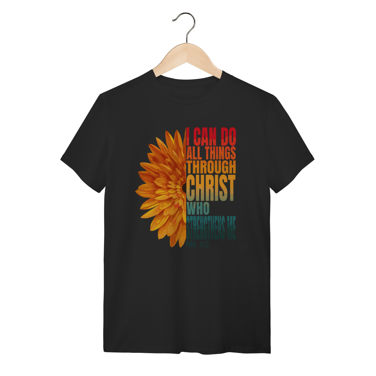 Camiseta unissex TUDO POSSO NAQUELE QUE ME FORTALECE - Filipenses 4:13