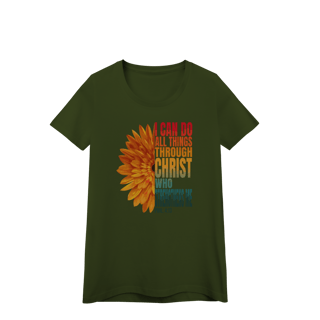 Nome do produto Camiseta TUDO POSSO NAQUELE QUE ME FORTALECE - Filipenses 4:13