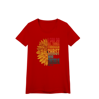 Nome do produto Camiseta TUDO POSSO NAQUELE QUE ME FORTALECE - Filipenses 4:13