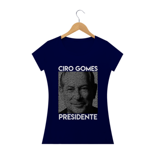Nome do produtoCamiseta Feminina Ciro Gomes - Perfil