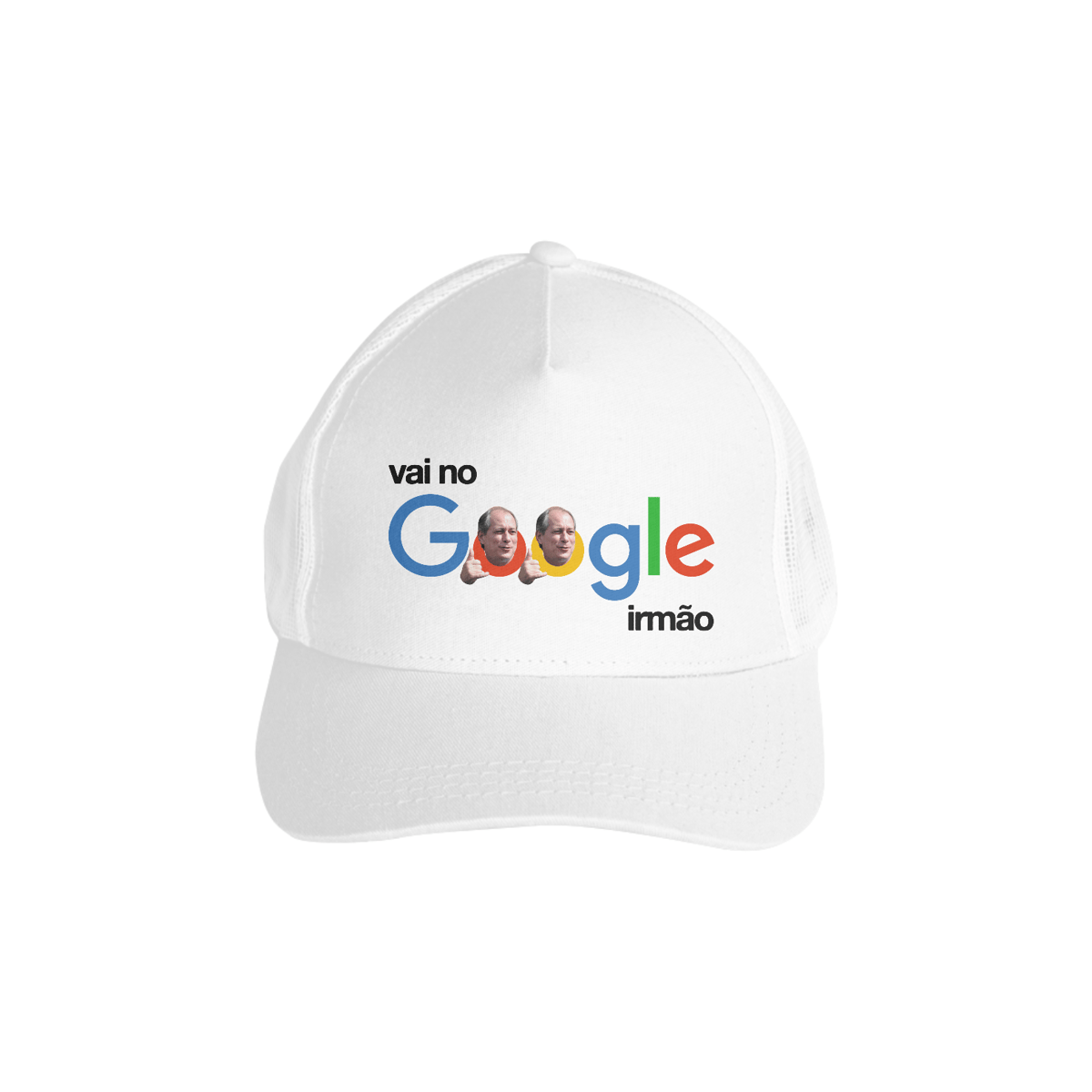 Nome do produto: Boné Google Branco - Com tela