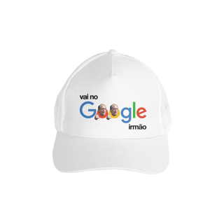 Boné Google Branco - Com tela