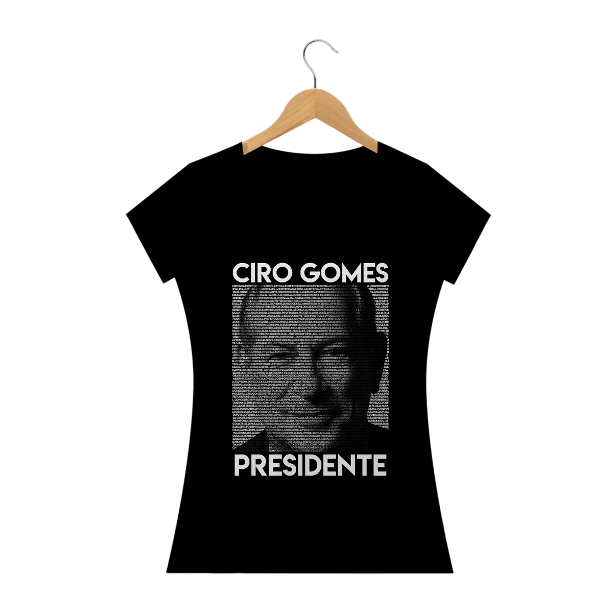 Nome do produto: Camiseta Feminina Ciro Gomes - Perfil