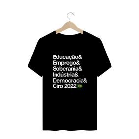 Nome do produto  Camiseta Plus Size & Ciro 2022 