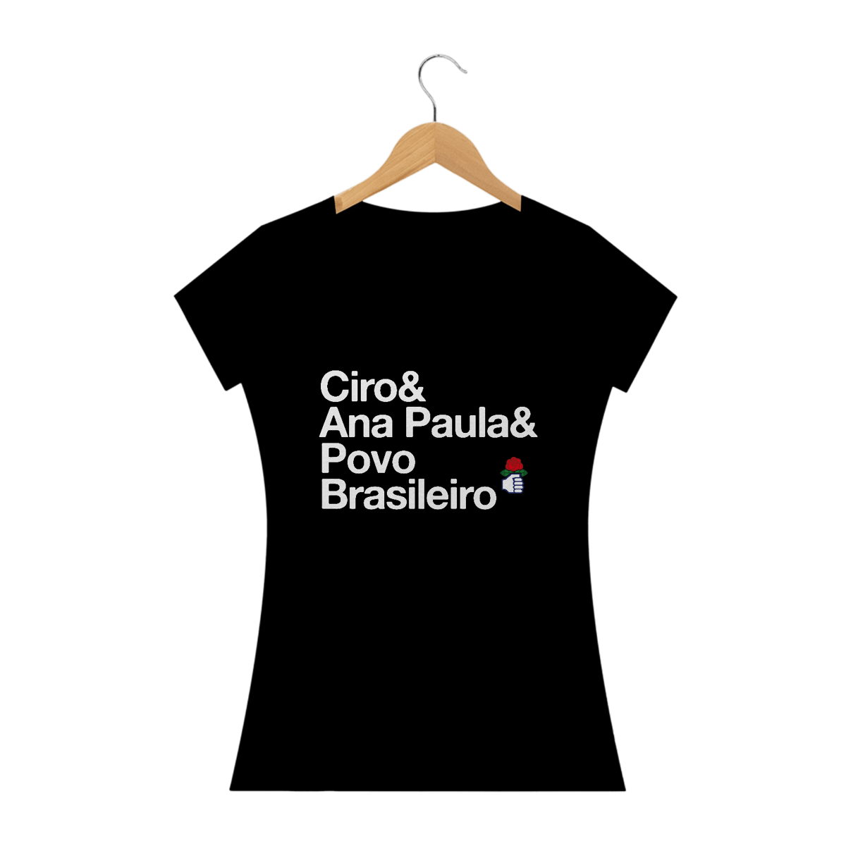 Nome do produto: Camiseta Feminina Ciro & Ana Paula