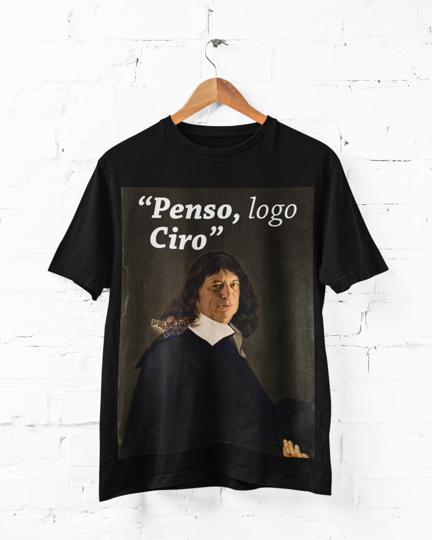 Camiseta Penso, logo Ciro (Unissex) 