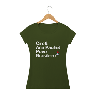 Nome do produtoCamiseta Feminina Ciro & Ana Paula