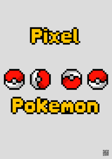 Nome do produtoPoster Pixel Pokébola