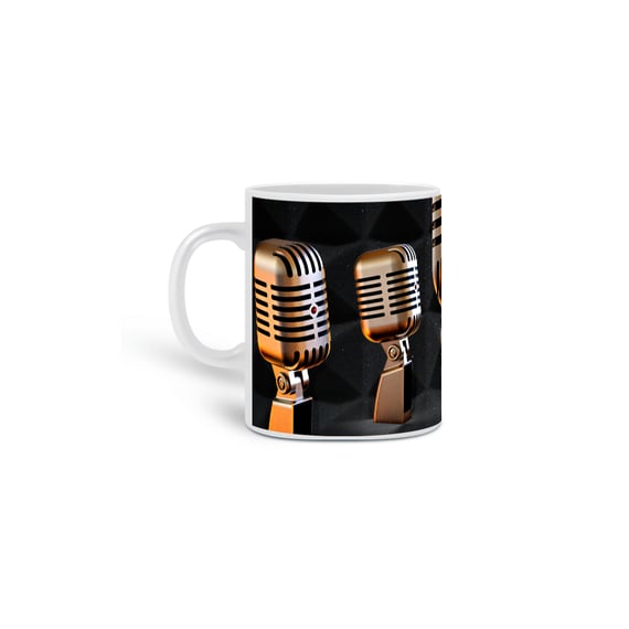 Caneca Microfone Vintage / Mug