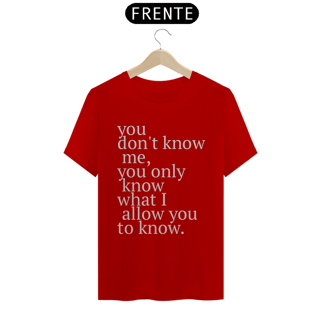 Nome do produto FRASES - You dont