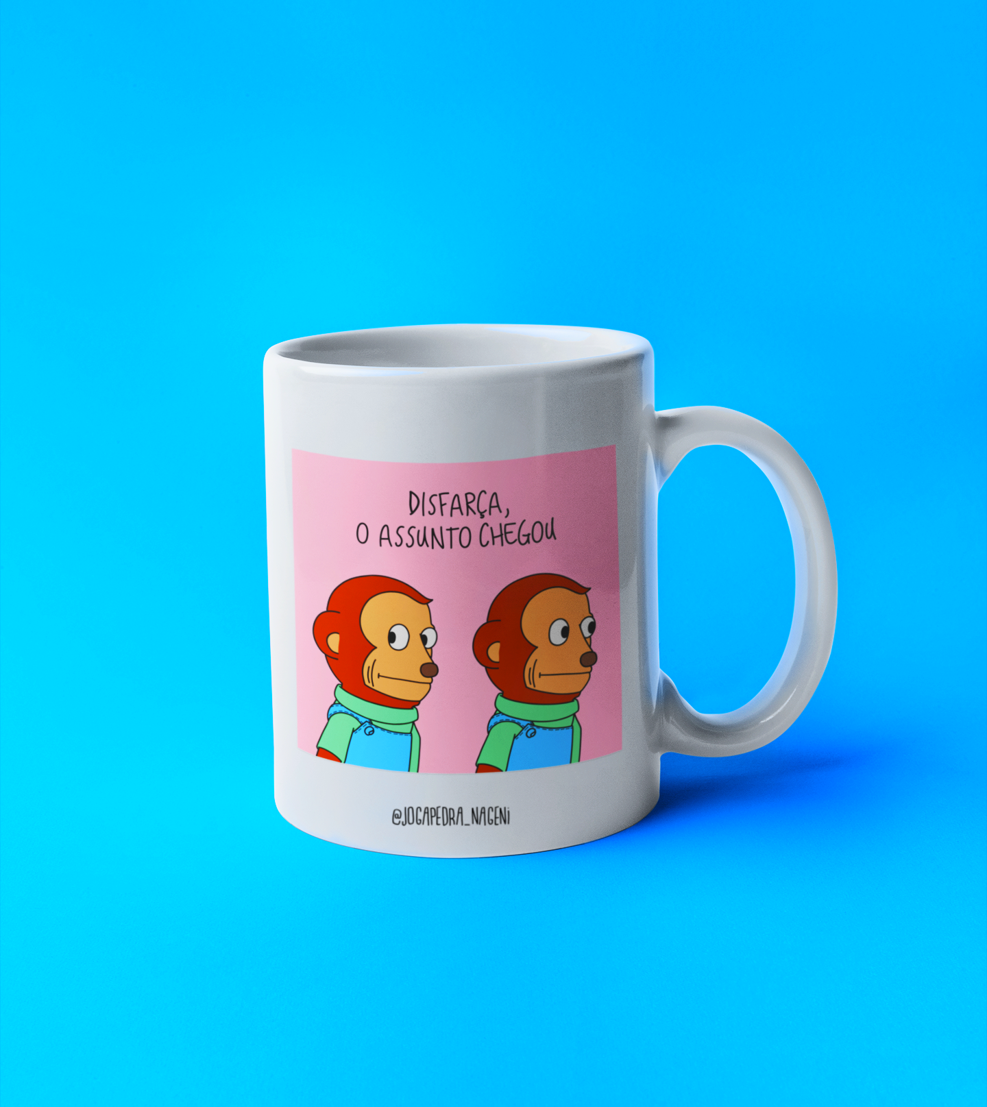 Caneca macaco meme