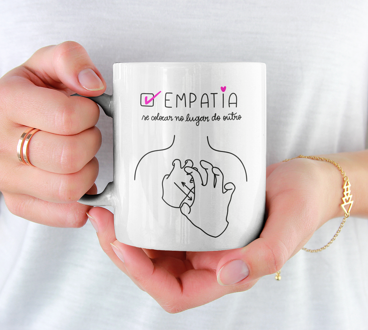 Caneca empatia libras