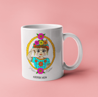 Caneca Frida em Libras 