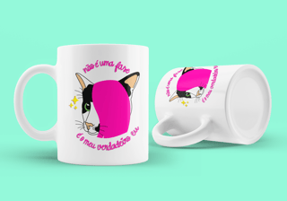 Nome do produto Caneca gato emo 