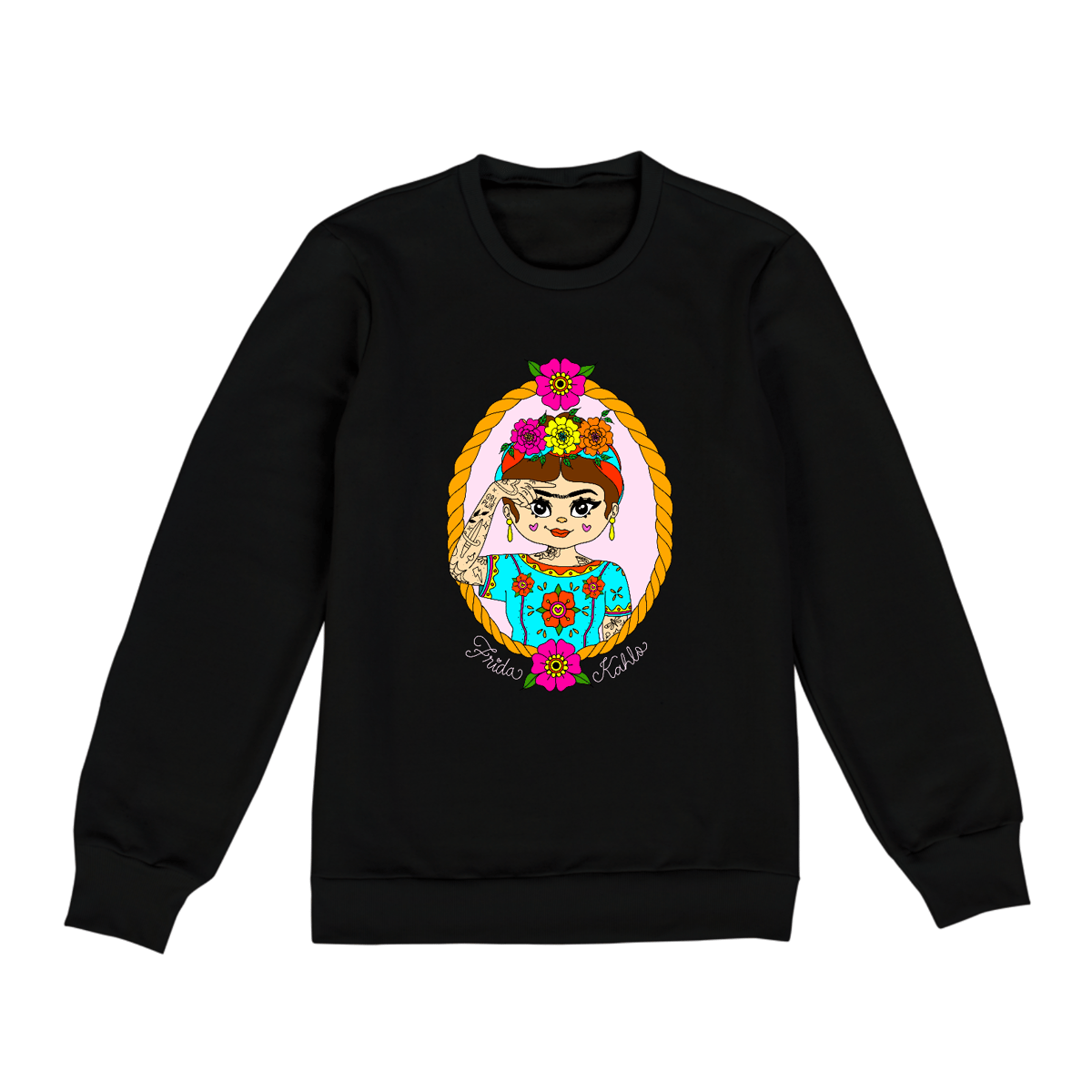 Nome do produto: Frida Kahlo Libras (preta)