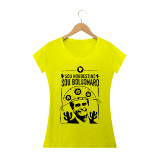 Nome do produtoCamisa Sou Nordestino, Sou Bolsonaro - Feminino - Um Patriota