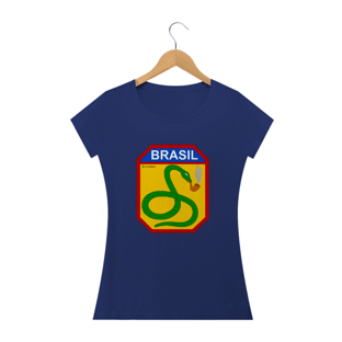 Nome do produtoCamisa Feminina - A Cobra Vai Fumar - Um Patriota