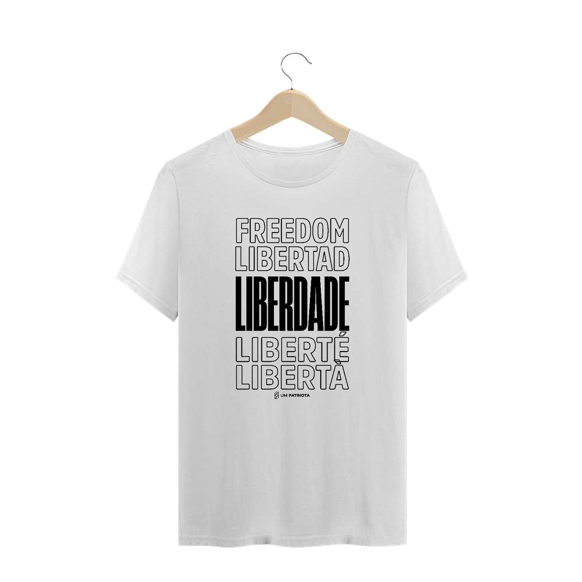 Nome do produto: Camisa Masculina - Liberdade - Um Patriota