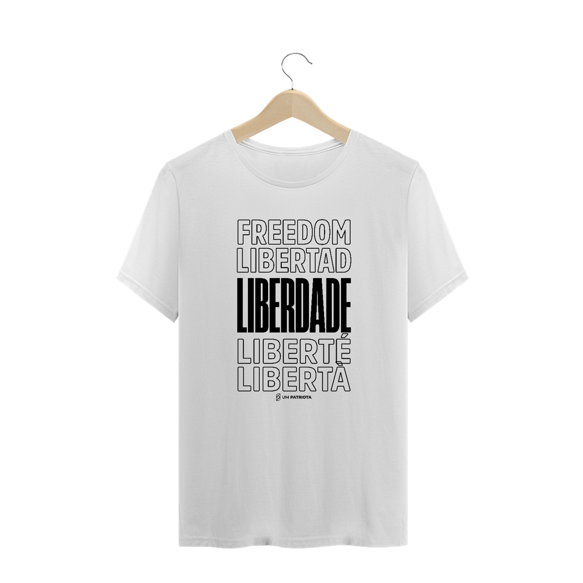 Nome do produto: Camisa Masculina - Liberdade - Um Patriota
