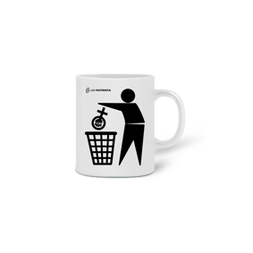 Caneca lixo Anti Feminista - Um Patriota