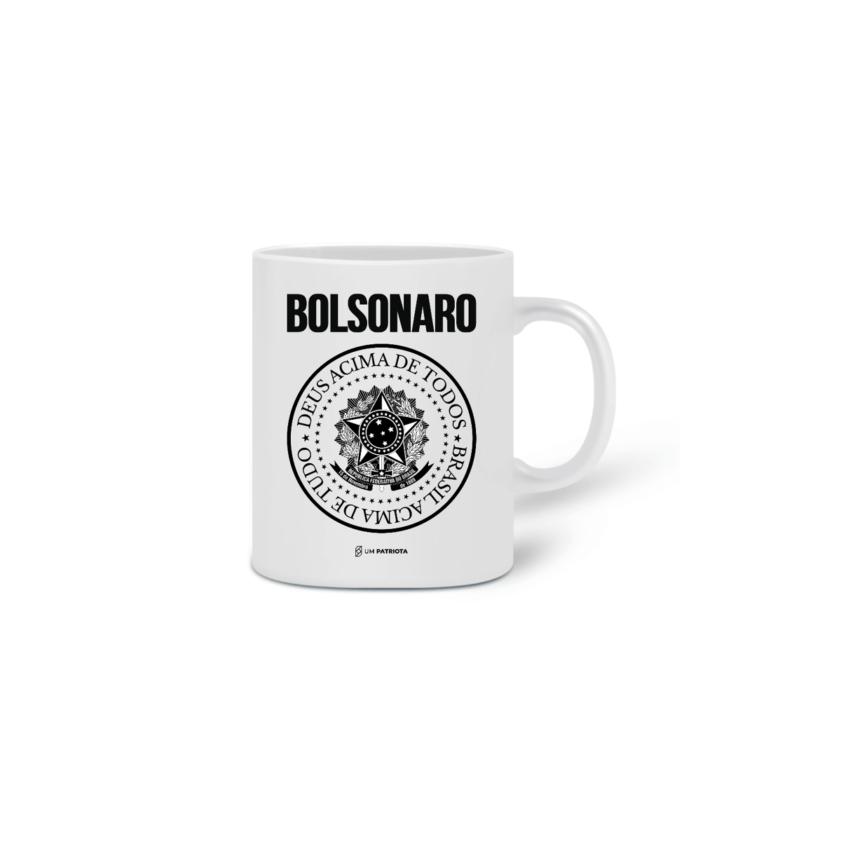 Nome do produto: Caneca - Brasil Acima de Tudo Bolsonaro - Um Patriota