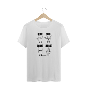 Camisa Masculina - Sinais Libras - Um Patriota