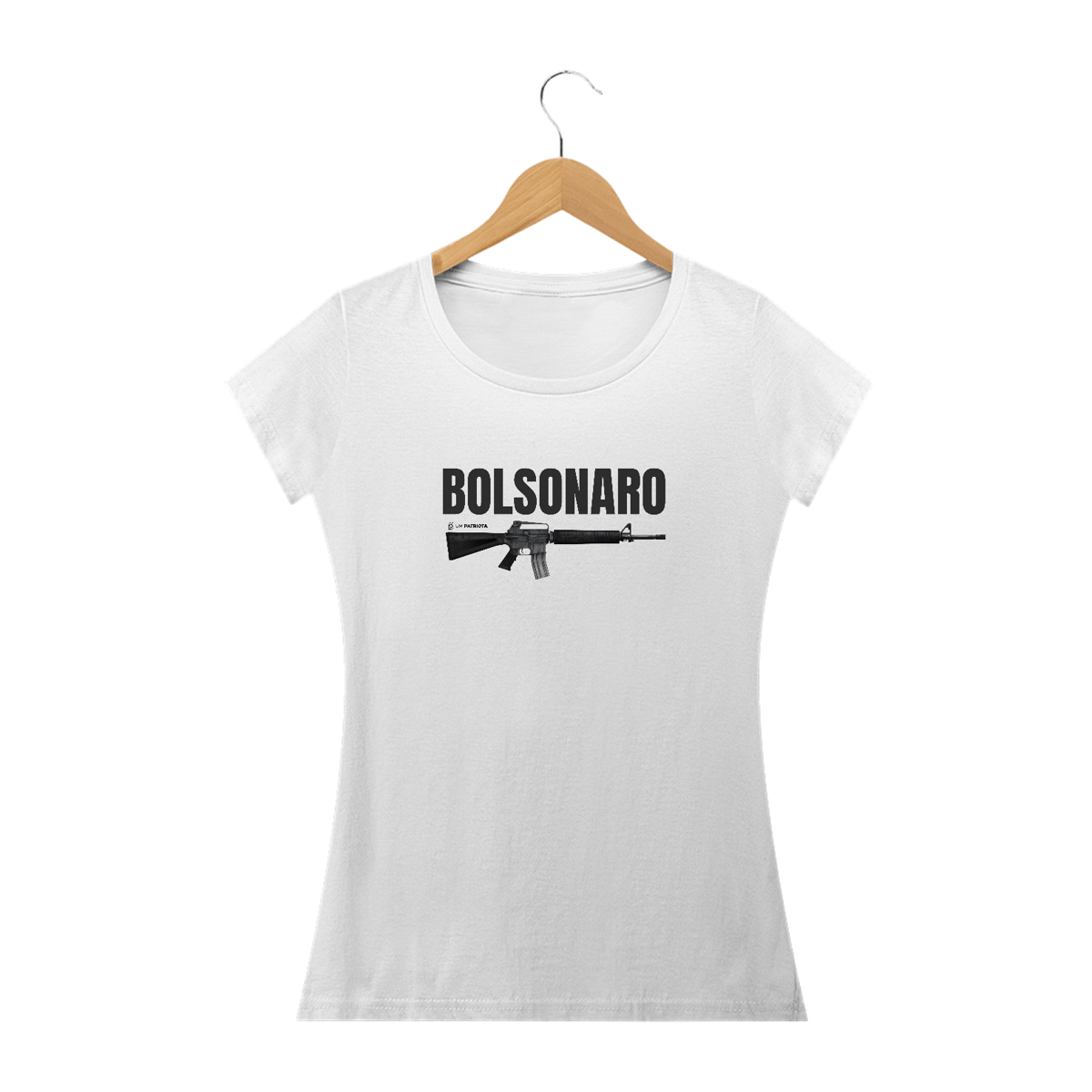 Nome do produto: Camisa Feminina - Bolsonaro Armamento - Um Patriota
