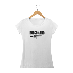 Camisa Feminina - Bolsonaro Armamento - Um Patriota