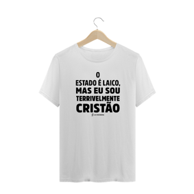 Camisa Masculina - Terrivelmente Cristão - Um Patriota