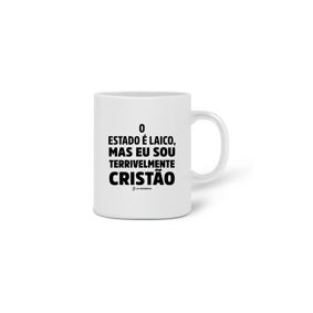 Caneca - Terrivelmente Cristão - Um Patriota