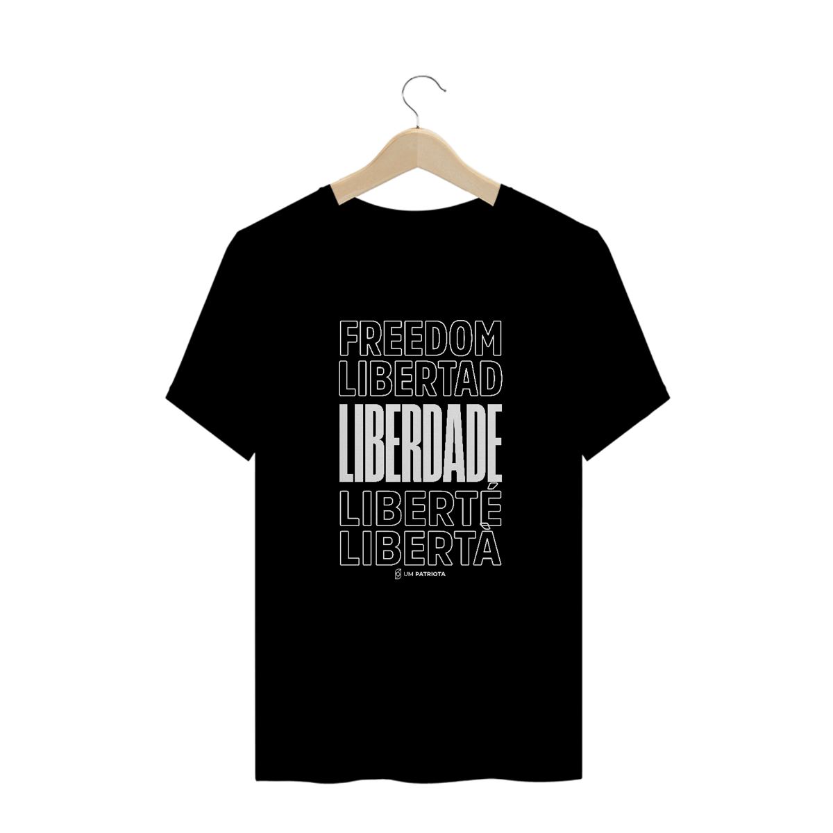 Nome do produto: Camisa Masculina - Liberdade - Um Patriota