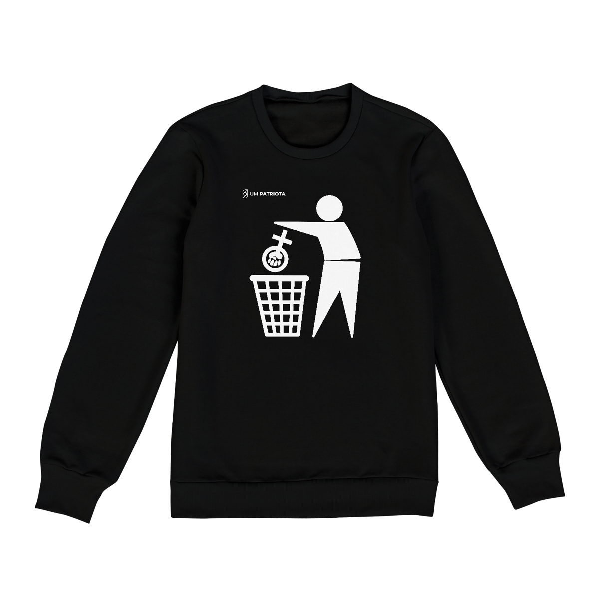 Nome do produto: Moletom Anti feminista - Unissex PRETO